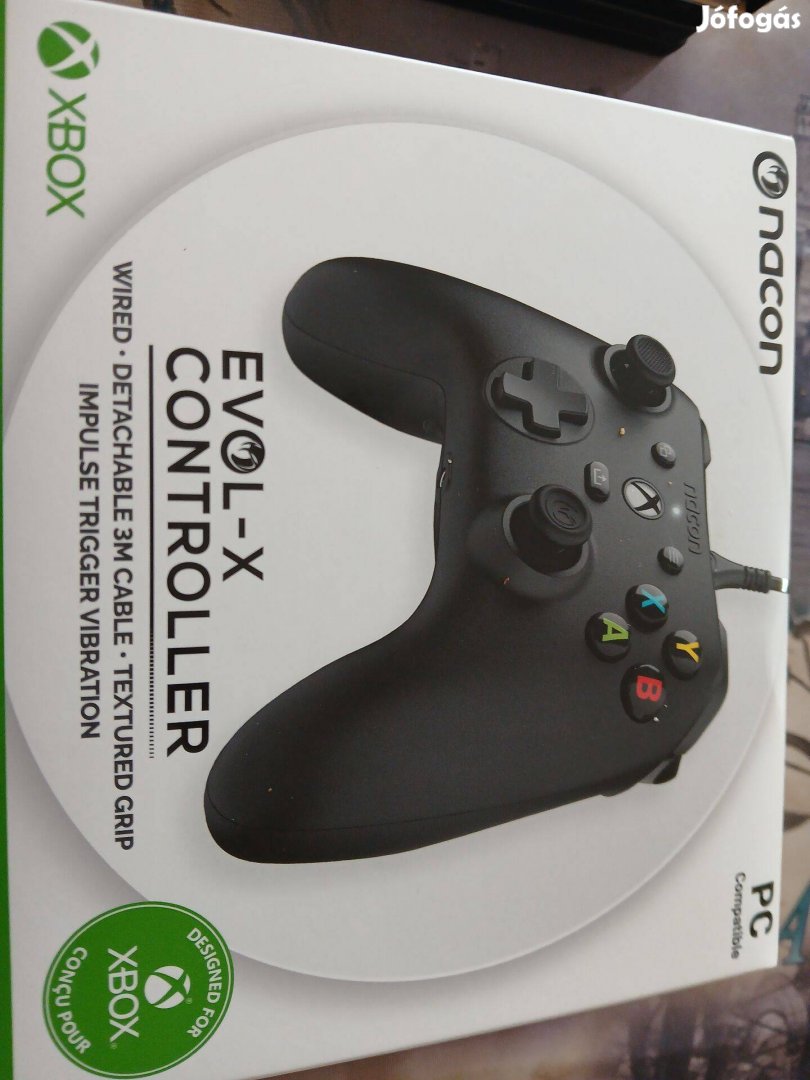 Akció 43. Xbox One Nacon Fekete Vezetékes Controller Új