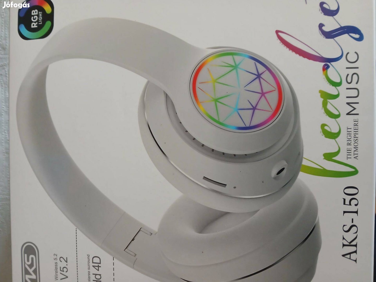 Akció 63. Bluetooth Headset Fejhallgató AKS-150 Szürke Új