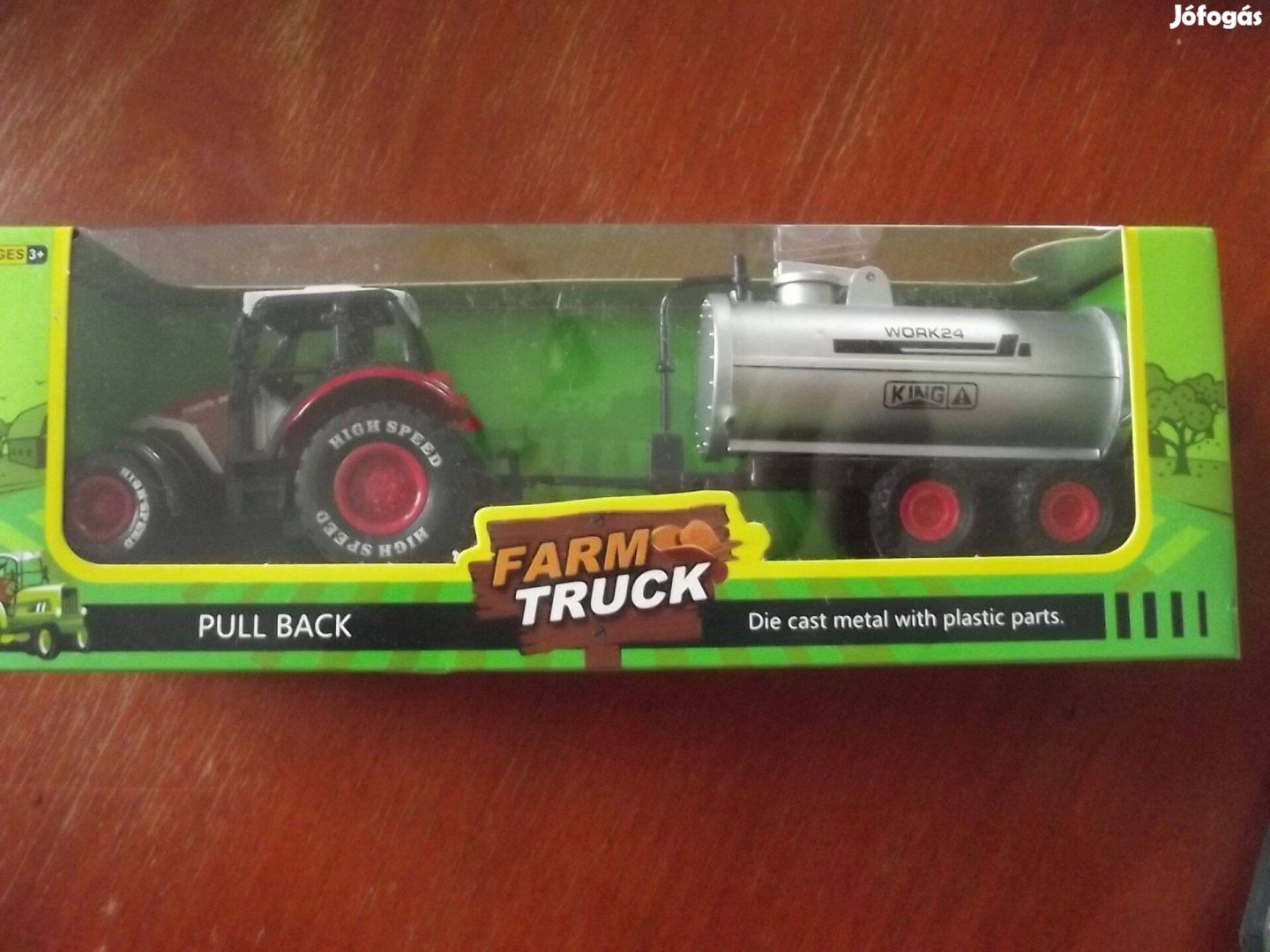 Akció Farm Truck Fém Traktor Szett Új Bontatlan