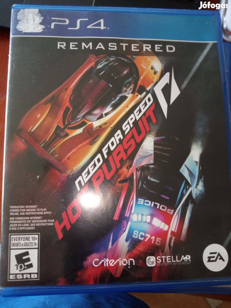 Akció Ps4 Eredeti Játék : 104. Need For Speed Hot Pursuit