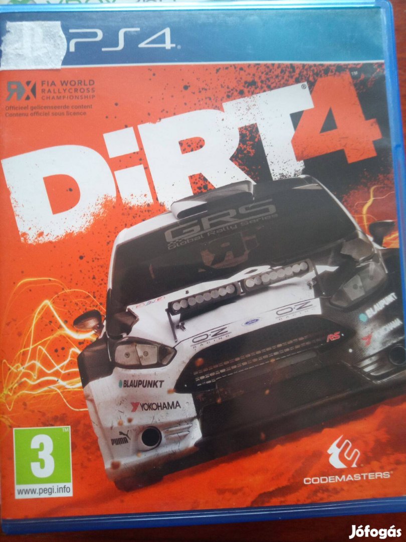 Akció Ps4 Eredeti Játék : 140. Dirt 4 ( karcmentes)