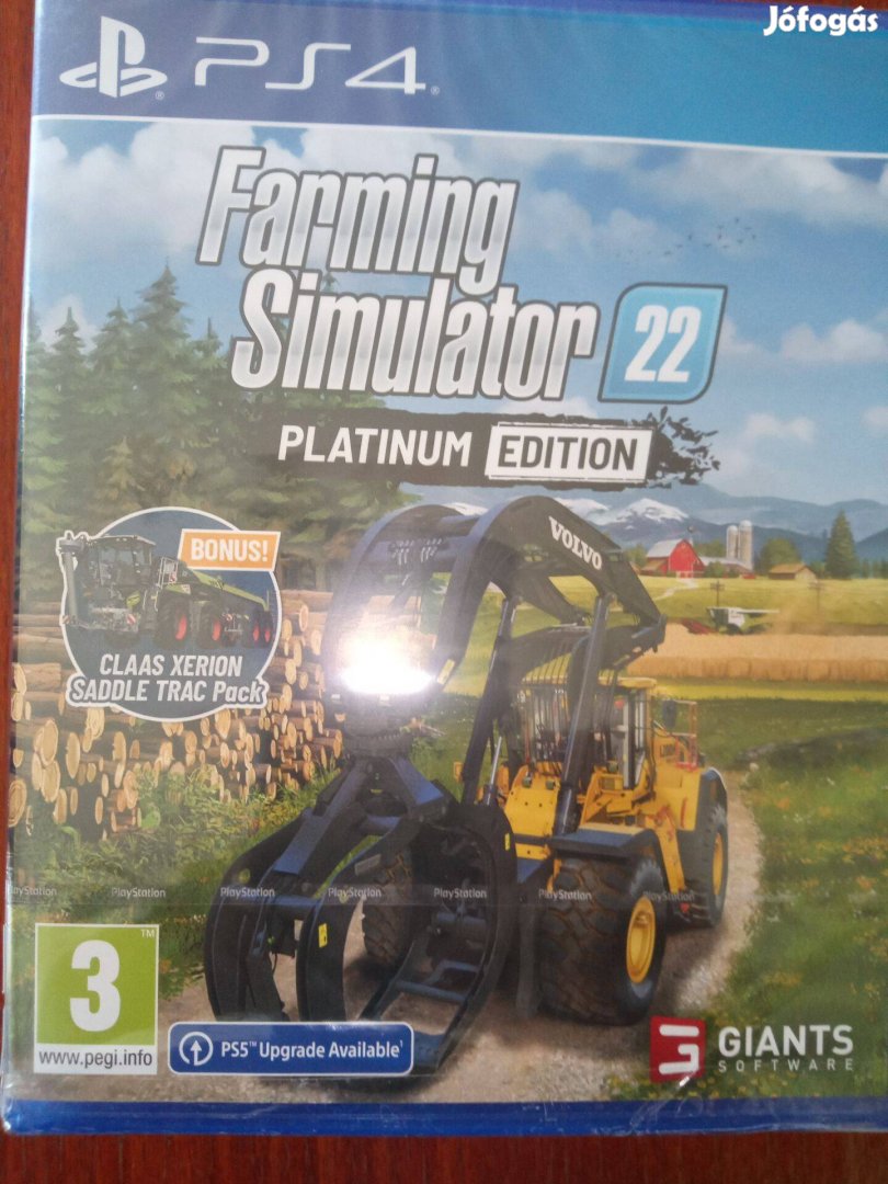 Akció Ps4 Eredeti Játék : 26. Farming Simulator 22 Platinum Új Bonta