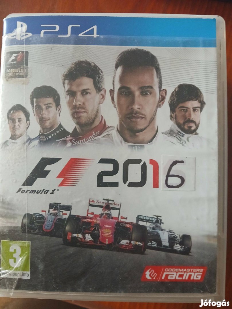 Akció Ps4 Eredeti Játék 60. F1 2016 karcmentes
