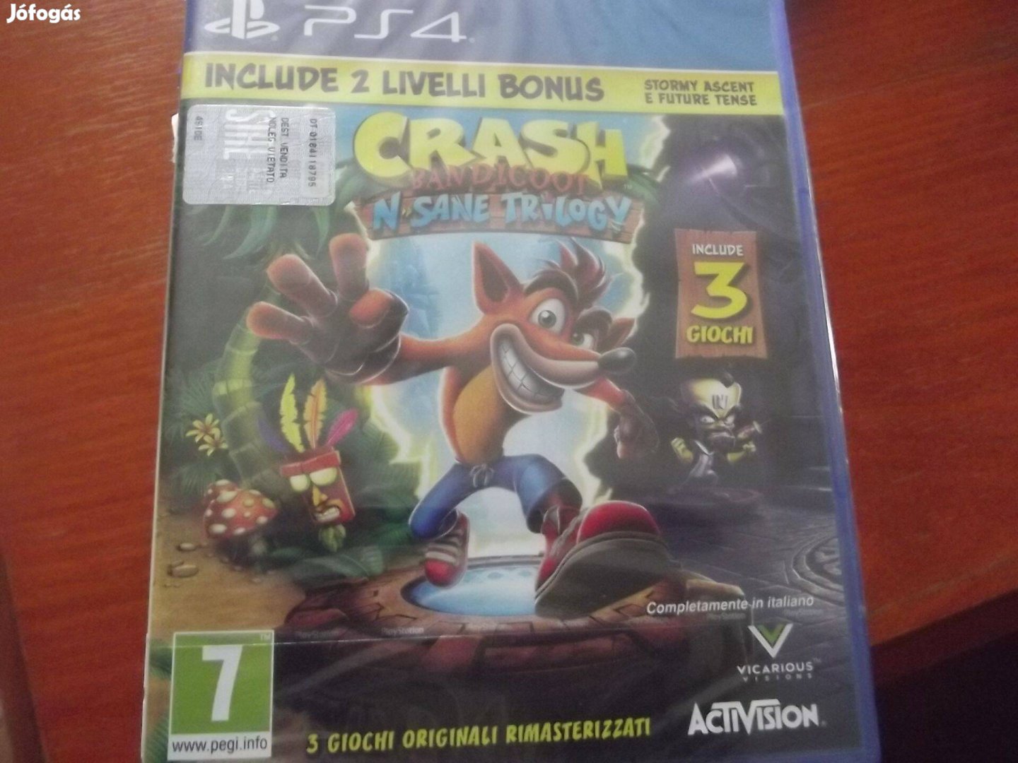 Akció Ps4 Eredeti Játék : 85. Crash Bandicoot N Sane Trilogy Új Bont