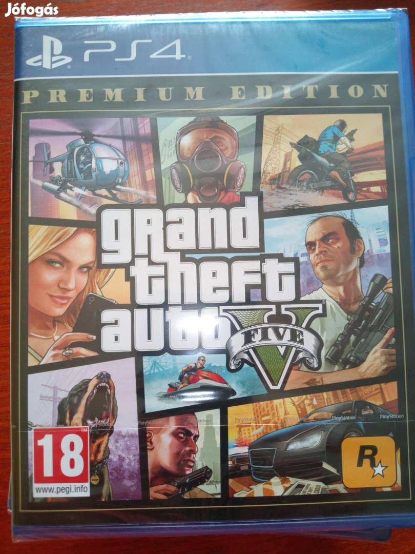 Akció Ps4 Eredeti Játék : 98. Grand Theft Auto 5 Premium Edition Új