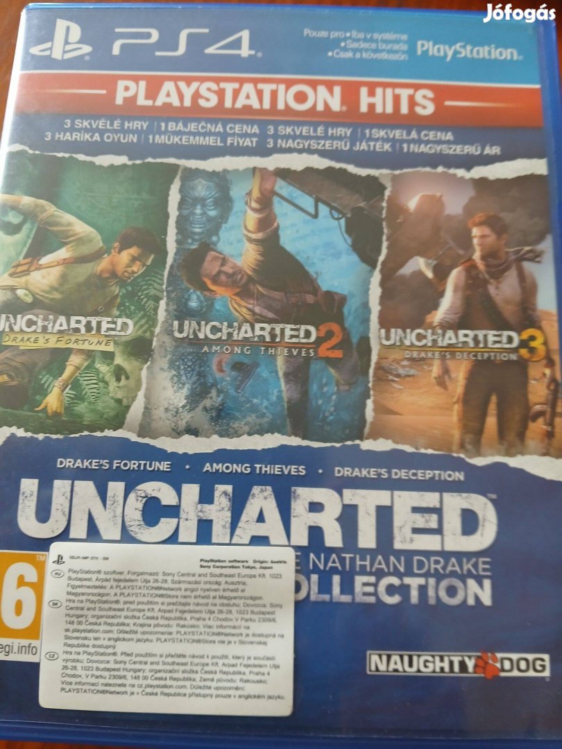 Akció Ps4 Eredeti Játék Uncharted The Nathan Drake