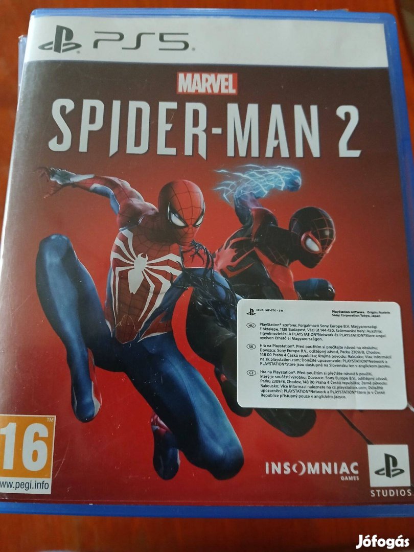 Akció Ps5 Eredeti Játék : 198. Ps5 Spider-Man 2 ( karcmentes )