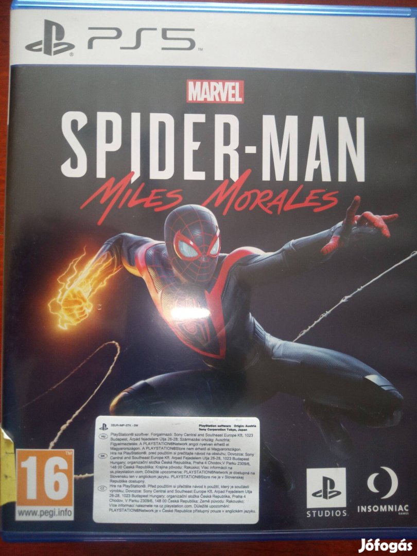 Akció Ps5 Eredeti játék : 154. Ps5 Spider-Man Miles Morales ( karcme