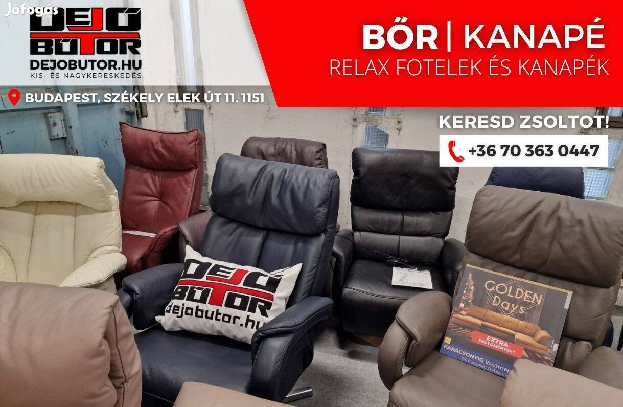 Akció Valódi bőr fotelelek mechanikus TV relax kivitelek