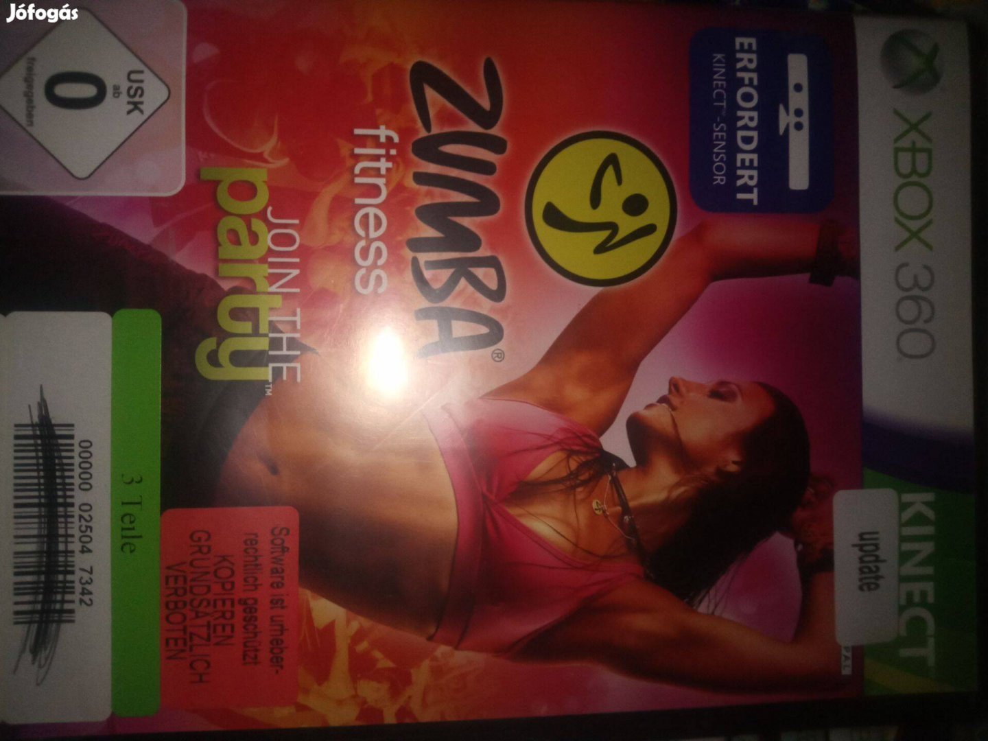 Akció Xbox 360 Eredeti Játék : 132. Kinect Zumba Fitness Party ( Karc