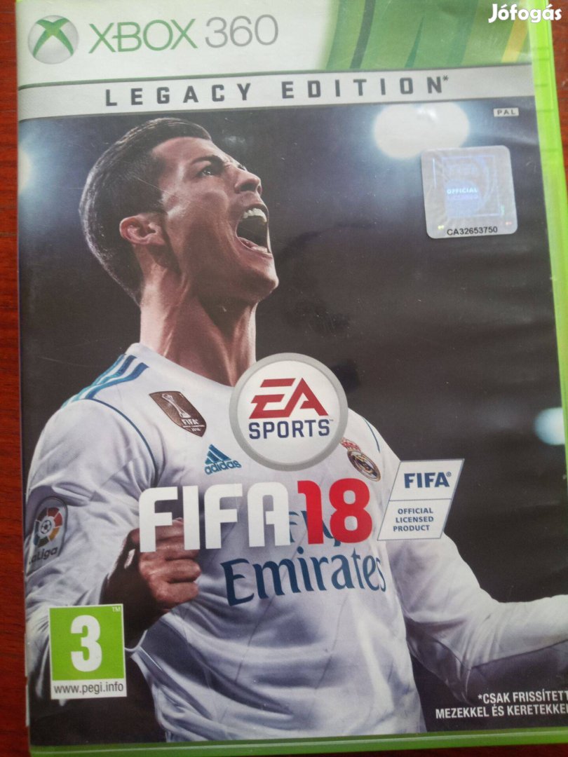 Akció Xbox 360 Eredeti Játék : 5. Fifa 18 ( karcos)