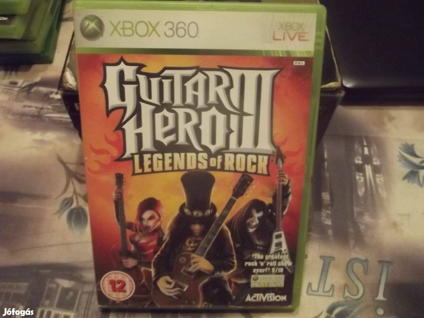 Akció Xbox 360 Eredeti Játék : 69. Guitar Hero 3 Legends of Rock