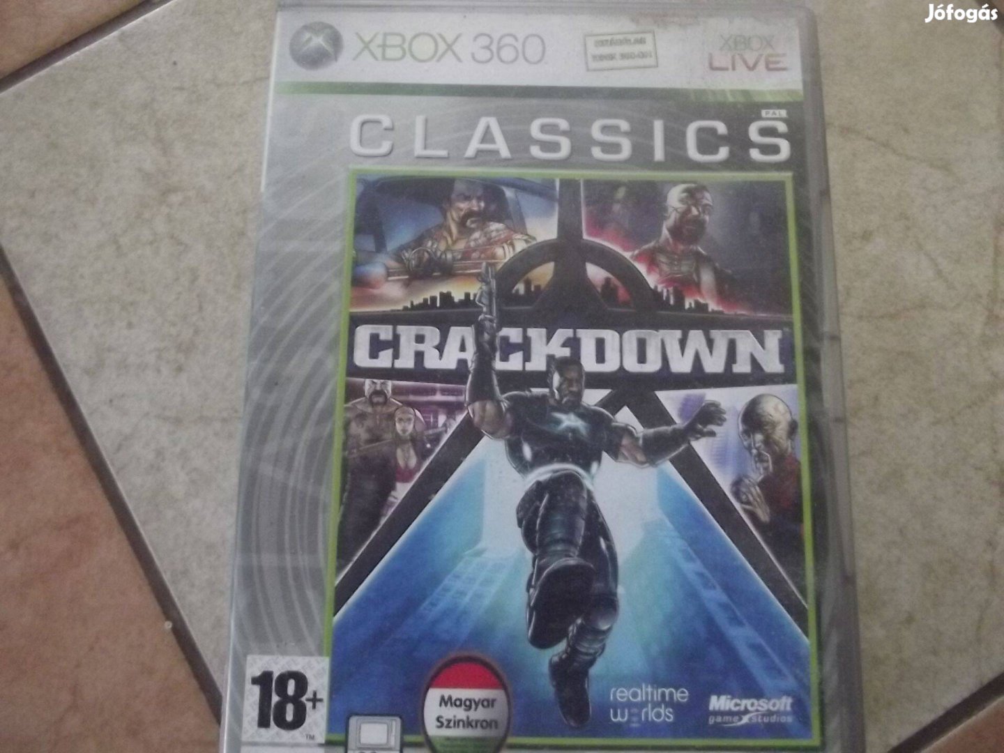 Akció Xbox 360 Eredeti Játék : 86. Crackdown Magyar ( karcos)