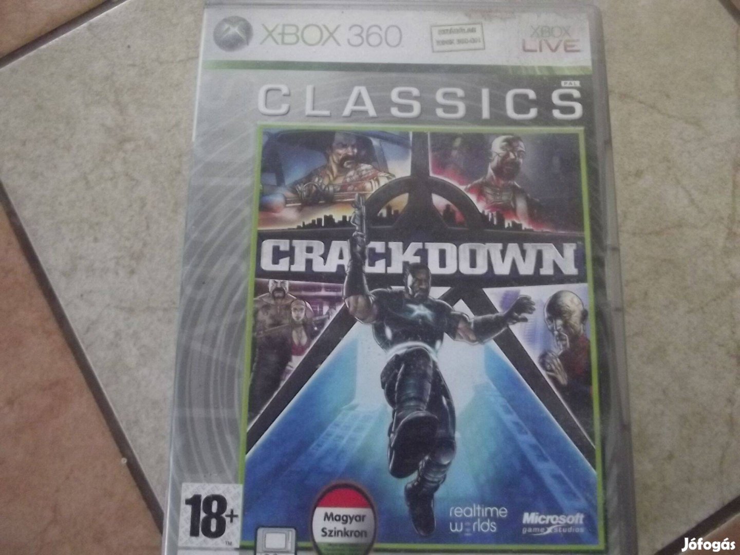 Akció Xbox 360 Eredeti Játék : 86. Crackdown Magyar ( karcos)