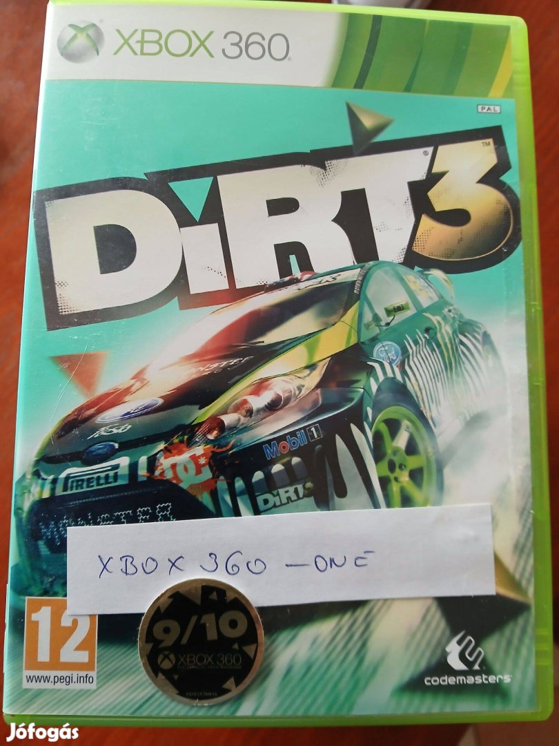 Akció Xbox 360-One Eredeti Játék : 172. Dirt 3 ( Xbox 360 ) ( Karcmen