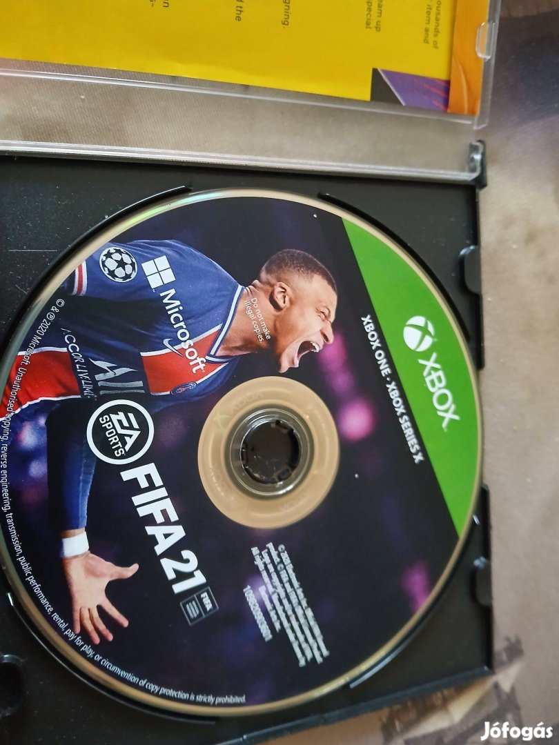 Akció Xbox One Eredeti Játék Fifa 21 karcmentes , cd tokba