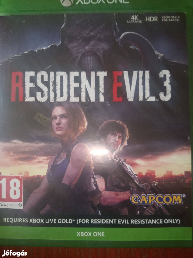 Akció Xbox One Eredeti játék : 48. Resident Evil 3 Új Bontatlan