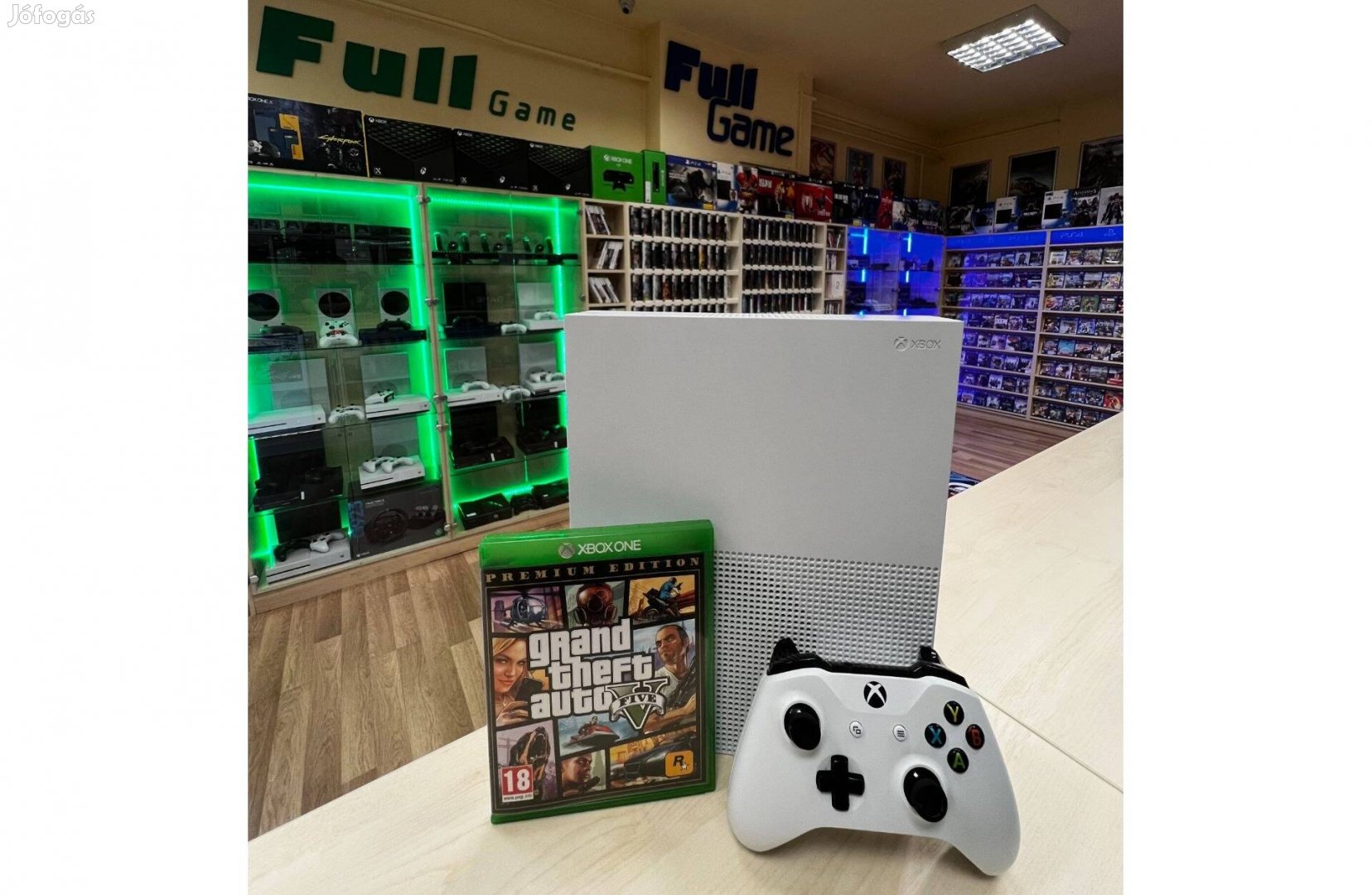 Akció Xbox One S 1TB + GTA5 Garanciával konzol boltból akciós áron