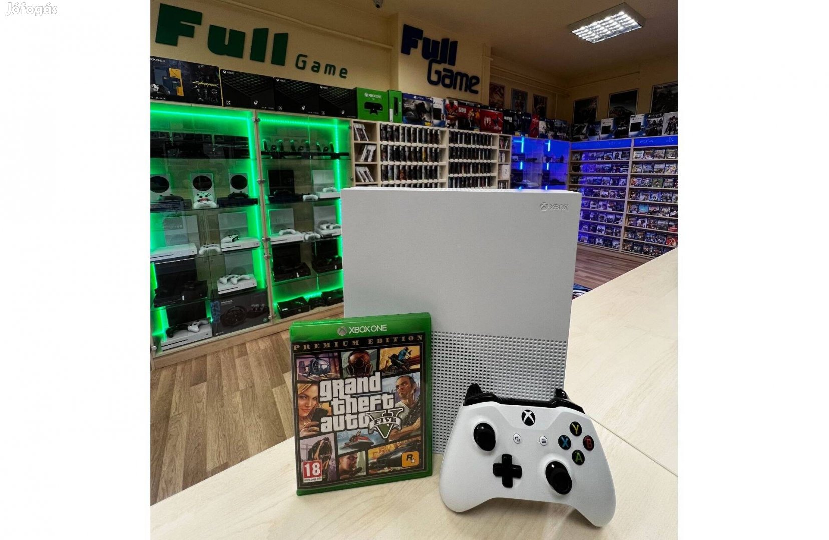 Akció Xbox One S 500GB + GTA 5 Garanciával videojáték üzletből