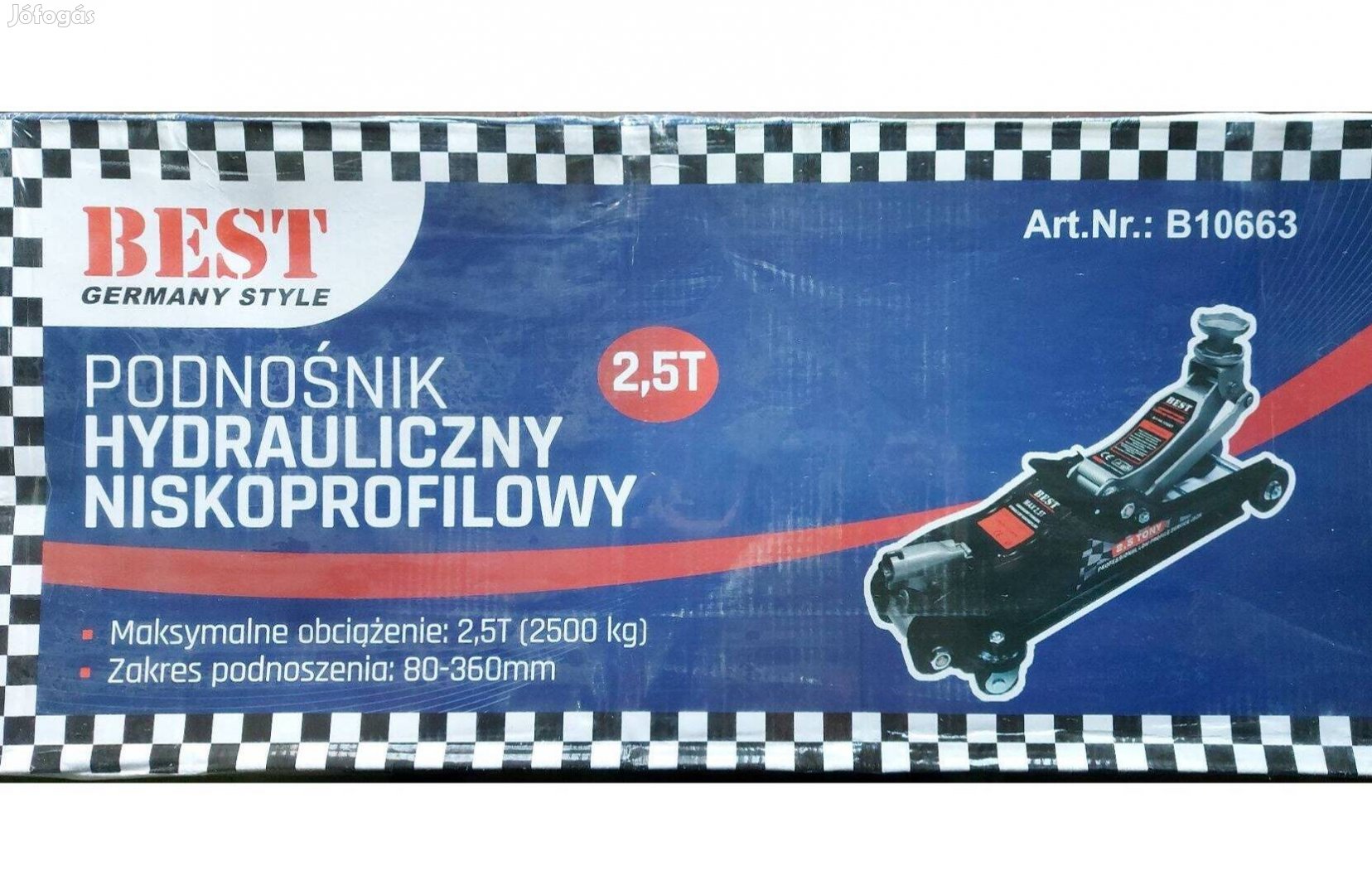 Akció! Best B10663 hidraulikus krokodil emelő 2,5T 80-360mm Minőségi!