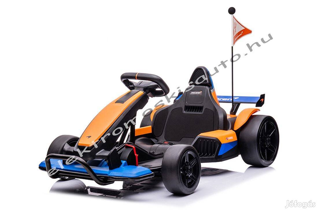 Akció! Egyszem. Mclaren Drift gokart 24V eredeti elektromos kisautó