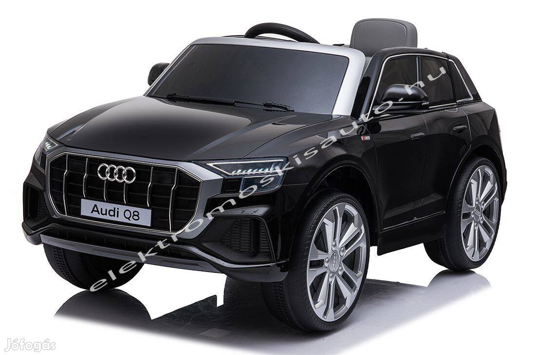 Akció! Egyszemélyes 12V-os AUDI Q8 fekete elektromos kisautó