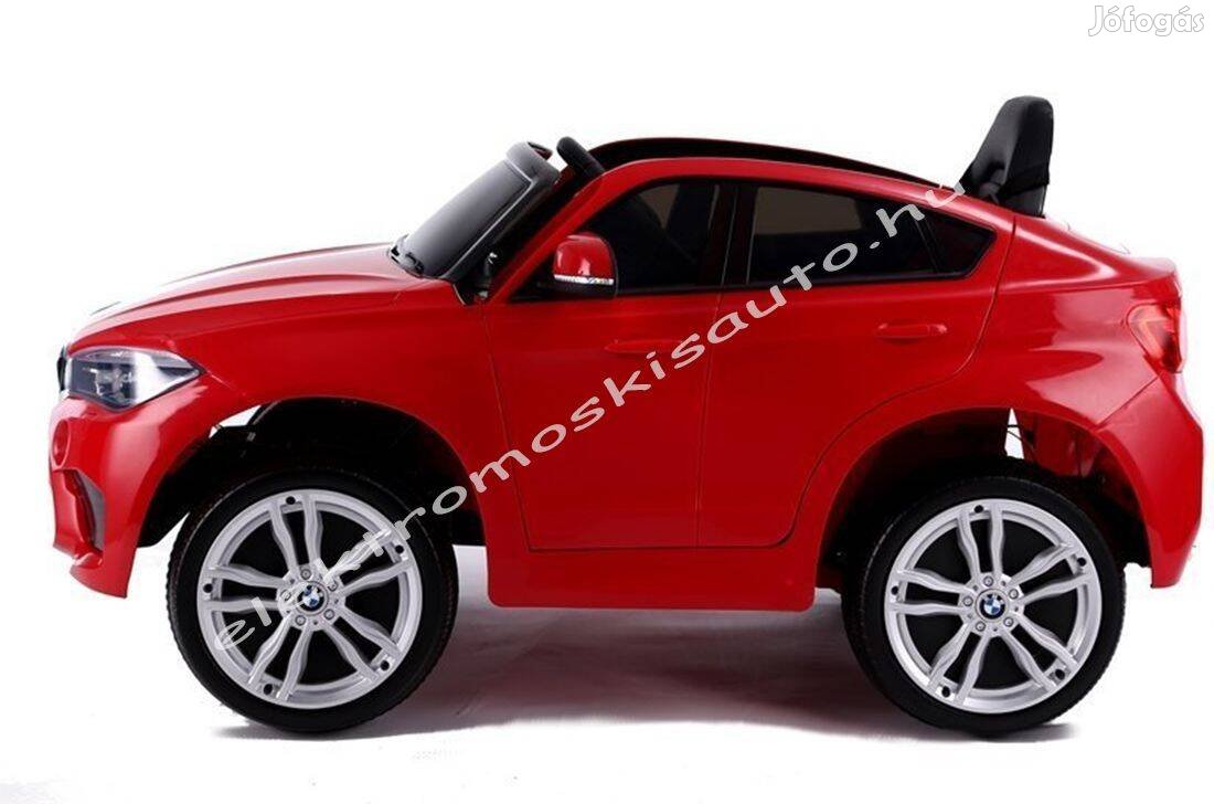 Akció! Egyszemélyes lakk piros BMW X6M licenc 12V