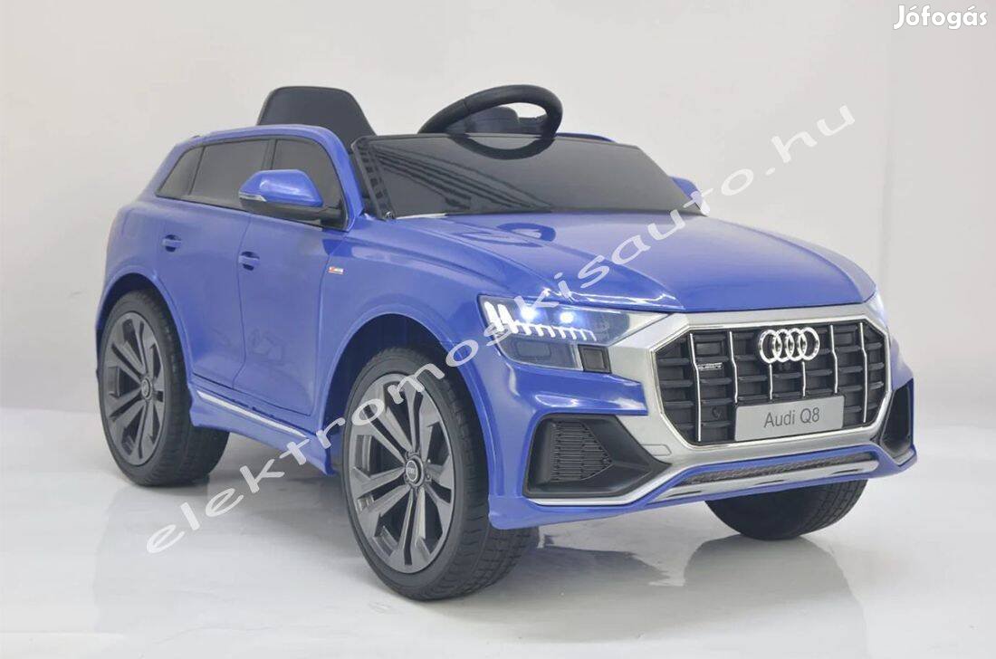 Akció! Elektromos kisautó - AUDI Q8 12V lakkozott kék 1 személyes