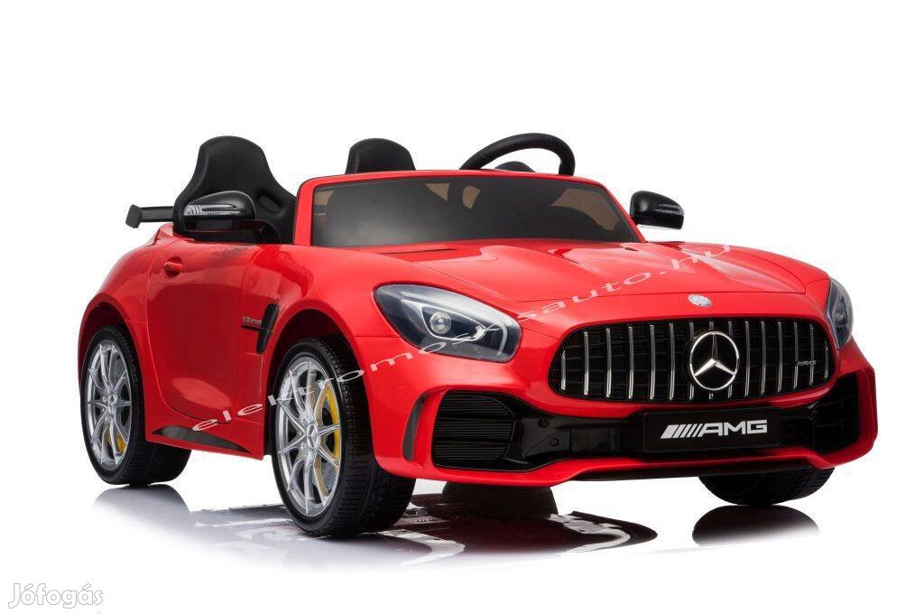 Akció! Eredeti licence Mercedes AMG GT R 12V piros elektromos kisautó