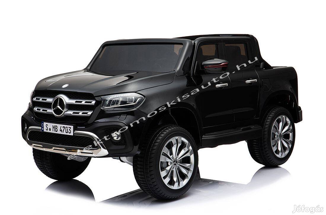 Akció! Fekete Mercedes Benz X Class AMG kétszem. elektromos kisautó