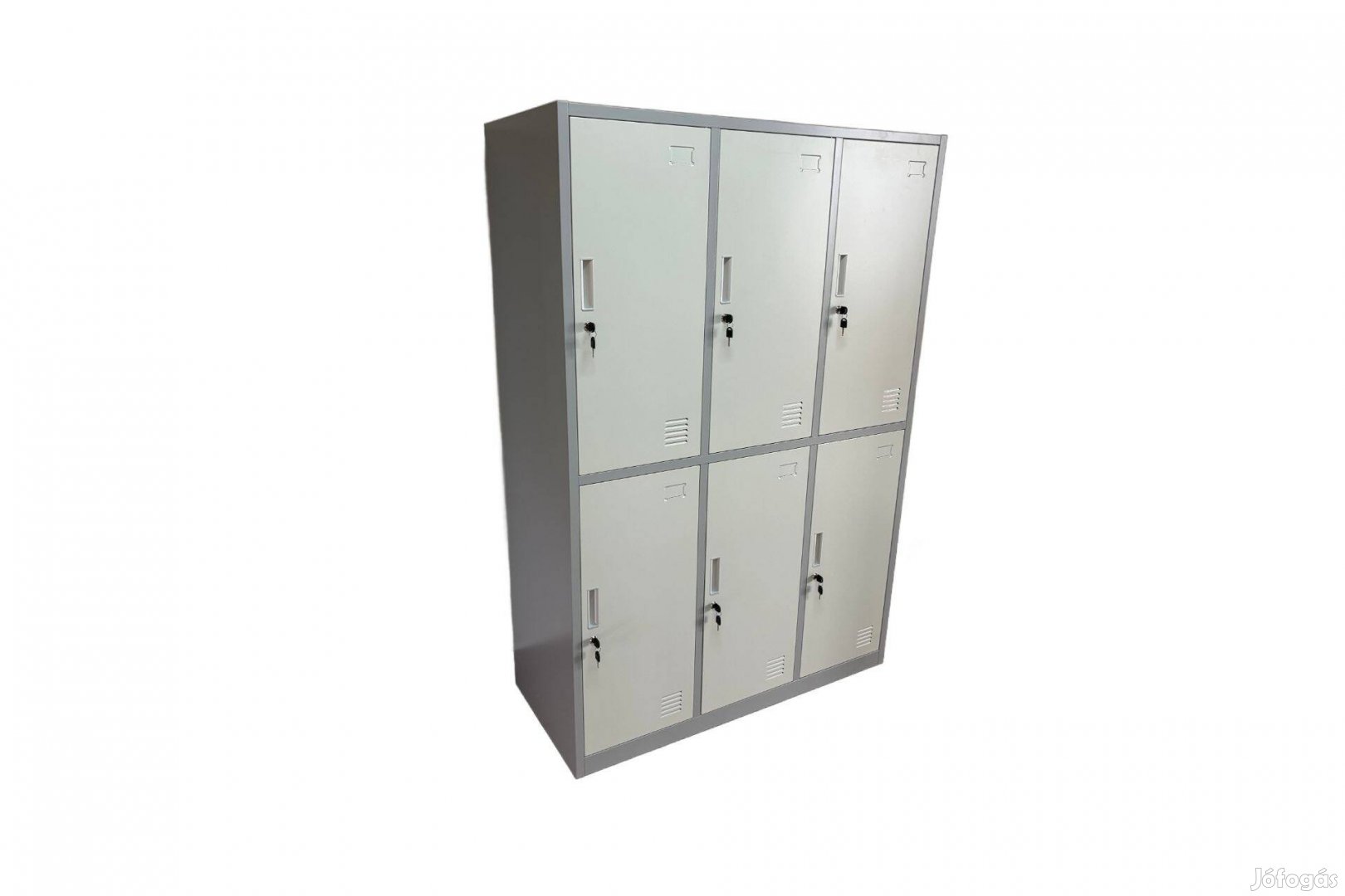 Akció! Fém öltözőszekrény rövid ajtós UNI6.2 - piros