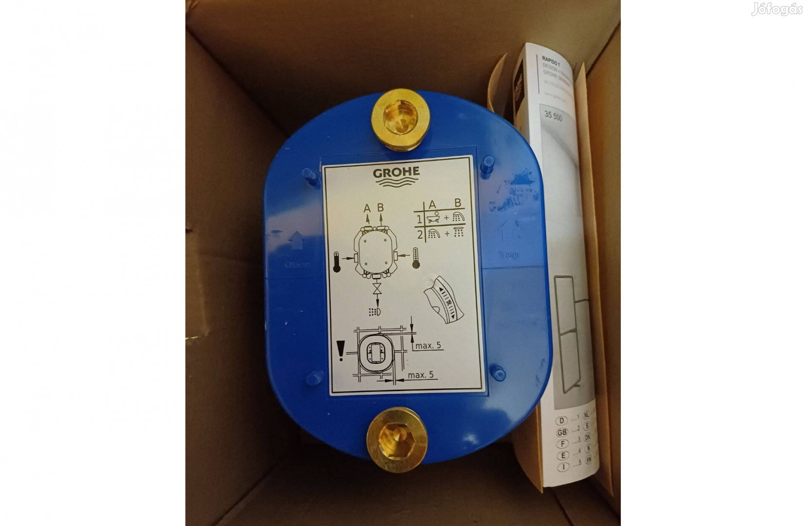 Akció! Grohe Rapido T35500000 termosztátos Zuhany-Kádcsaptelep