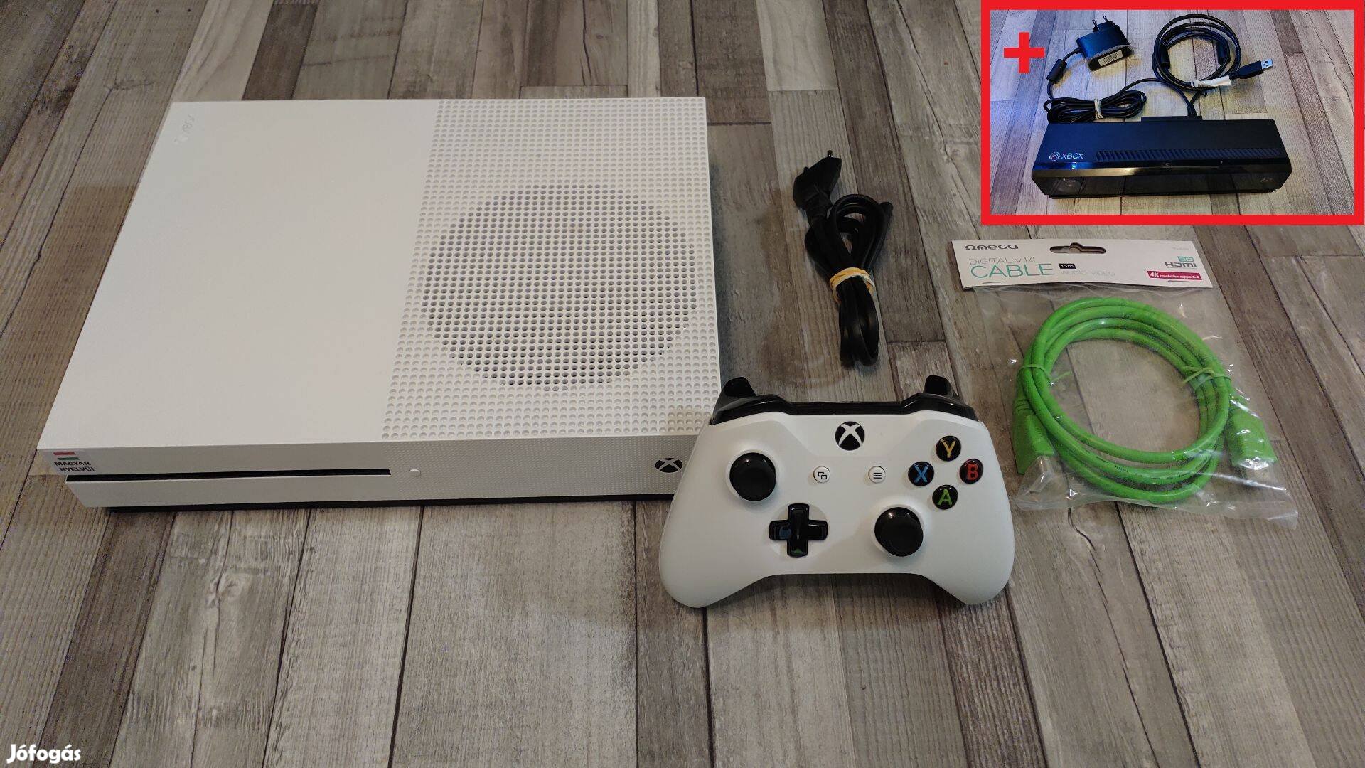 Akció! Kinect+Magyar Menüs Xbox One S 1Tb Konzol+Választható Játék!