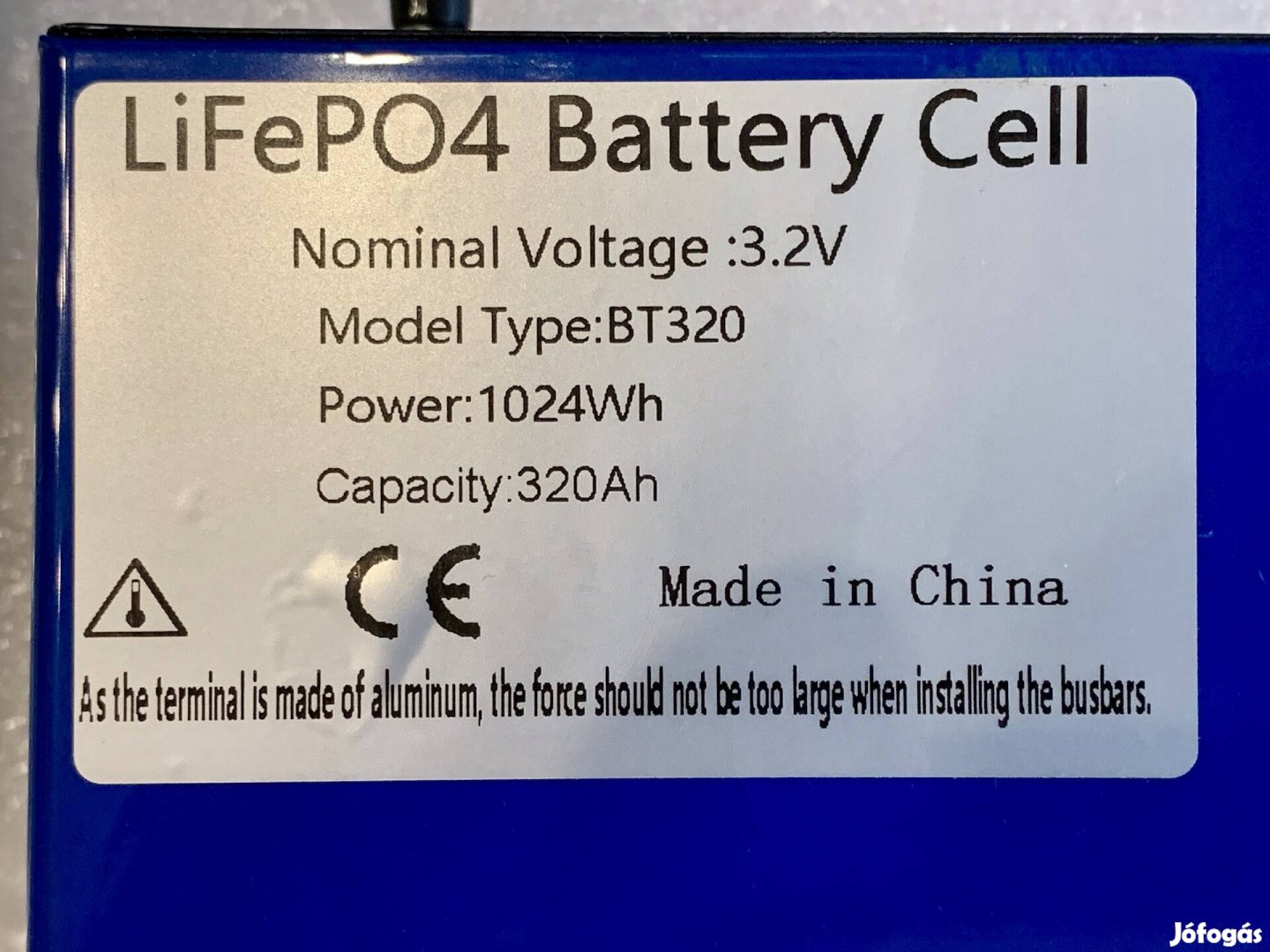 Akció! Lifepo4 320Ah 3.2V Grade A+ akkumulátor cella 16.4kWh