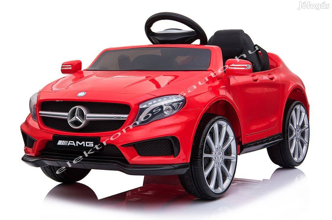 Akció! Mercedes Benz GLA 45 AMG piros eredeti lic. elektromos kisautó