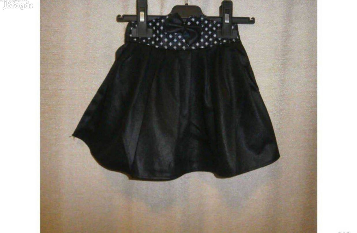 Akció ! Új, nagyon szép, fekete lányka szoknya, méretek