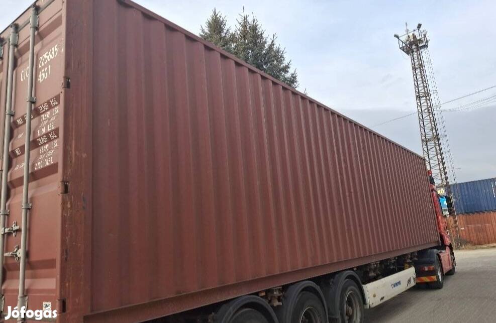 Akció raktárkonténer eladó tengeri konténer 40láb 12m tároló HC magas