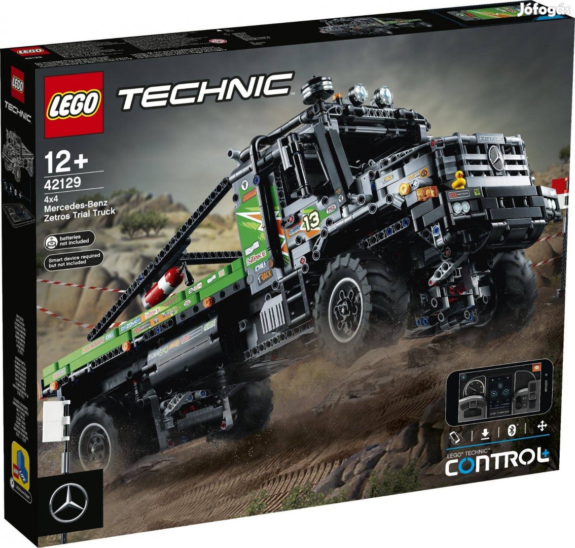 Akciós-Lego Technic 42129 4×4 Mercedes-Benz Zetros verseny teherautó