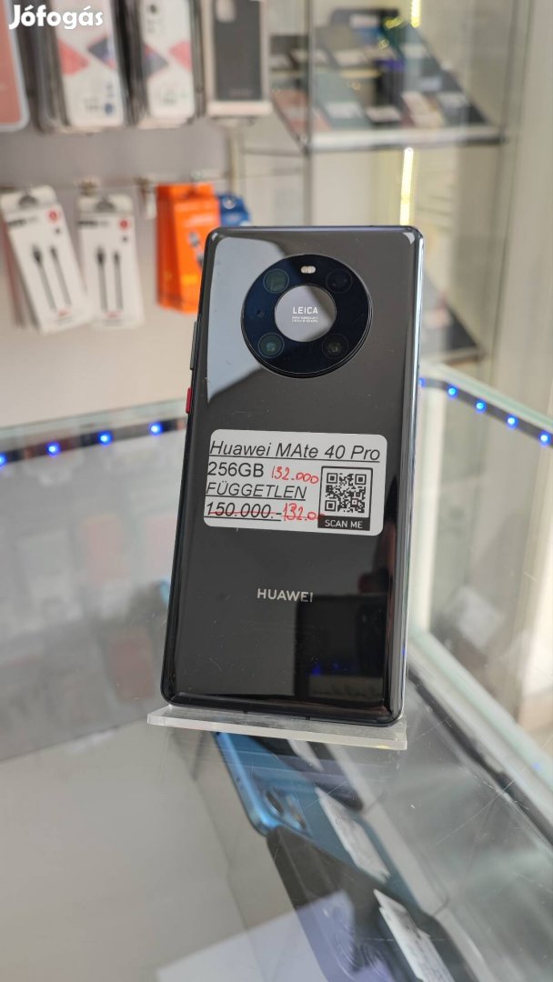 Akciós! Huawei Mate 40 Pro - 256GB Független Gyári kijelző fóliás