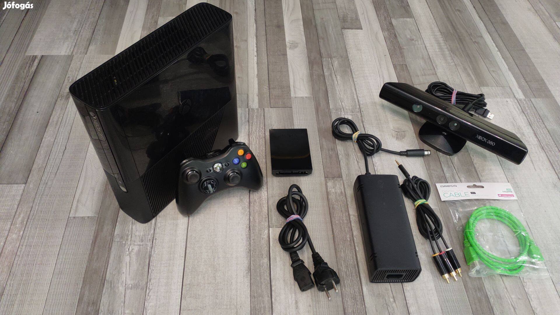 Akciós! Kinect + Xbox 360 E Slim 250gb Konzol +Ajándék Játék!