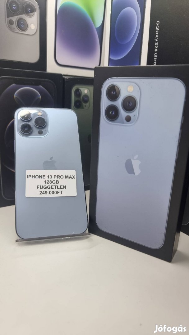 Akciós iphone 13 pro max, 128GB, Független 