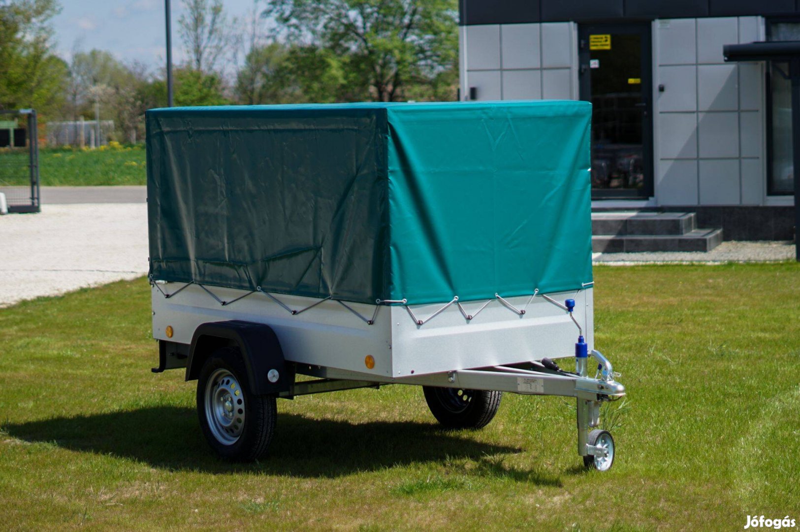 Akciós új utánfutó 202x106cm - ponyva szettel - csak