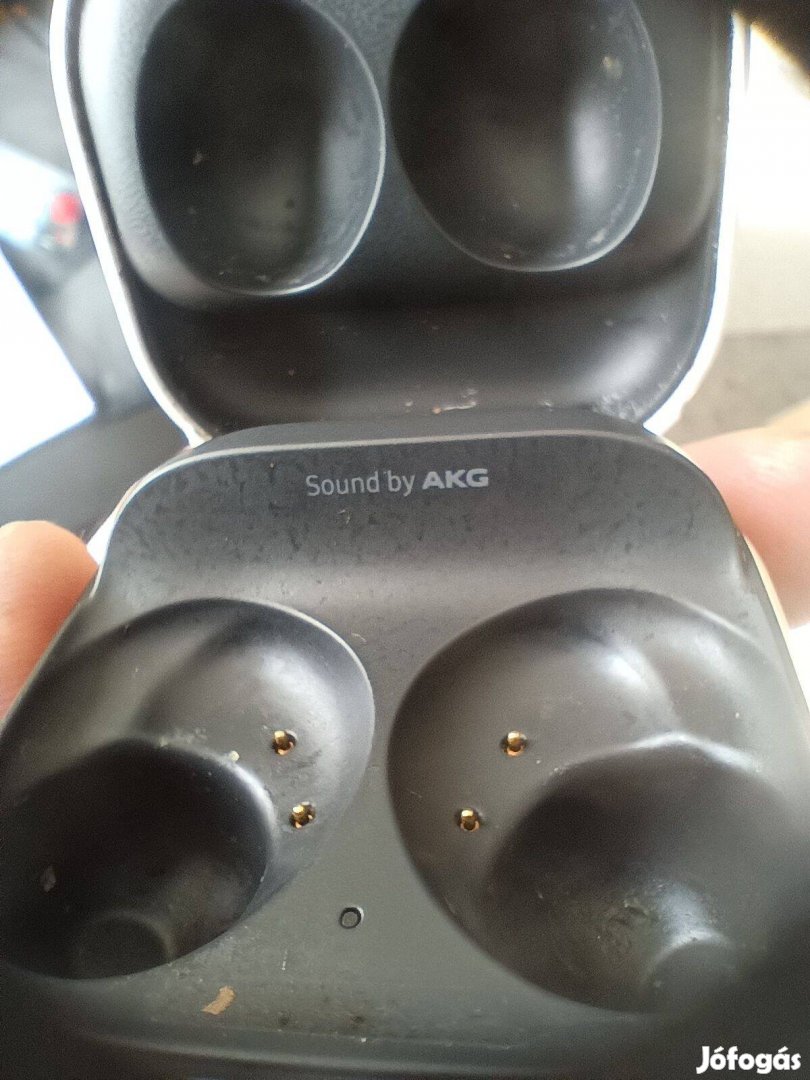 Aki Töltőtok fejhallgatóhoz, fekete, Samsung Galaxy Buds Li