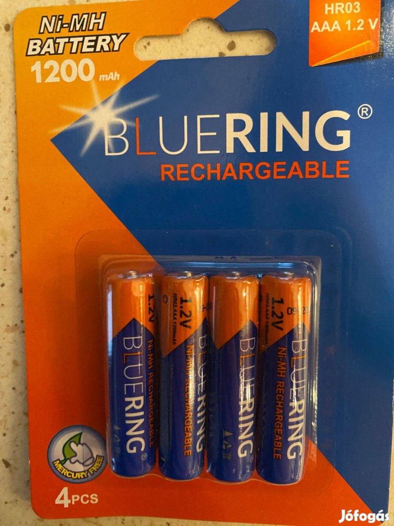 Akku AAA 1200mAh (4db) Bluering HR03