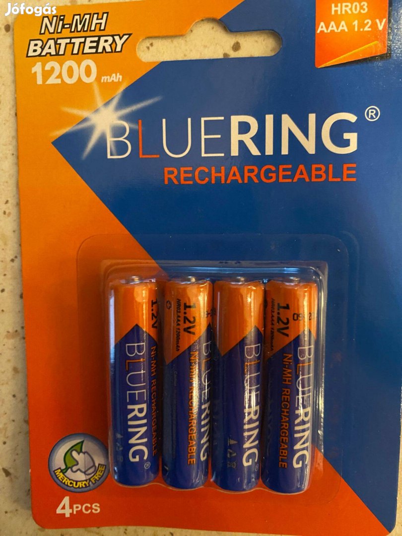 Akku AAA 1200mAh (4db) Bluering HR03