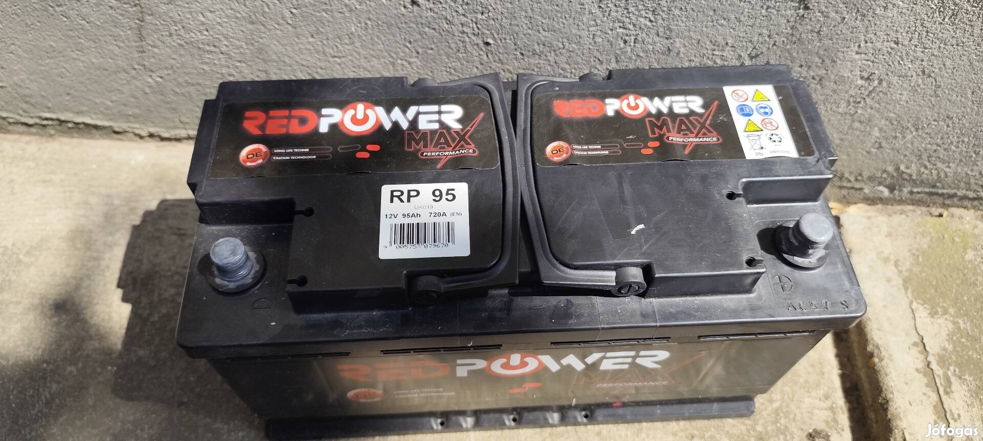 Akkumulátor 12v 95Ah jobb+