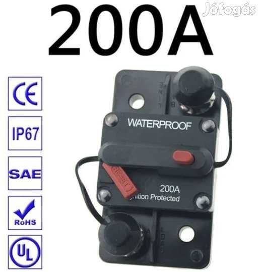 Akkumulátor Kábel Biztosíték Automata 12-48V 200A 5717