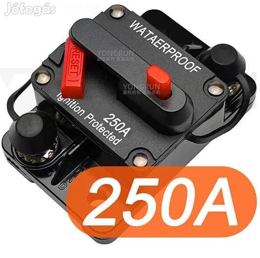 Akkumulátor Kábel Biztosíték Automata  12-48V 250A  (5668)