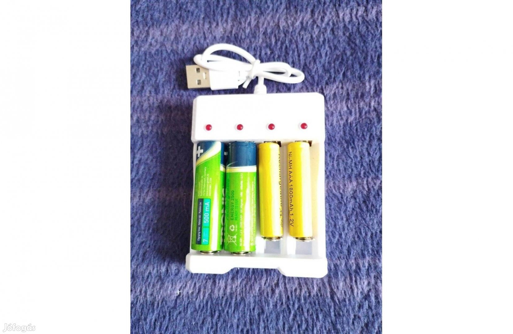 Akkumulátor töltő NI-MH akkumulátorhoz 2000 Ft