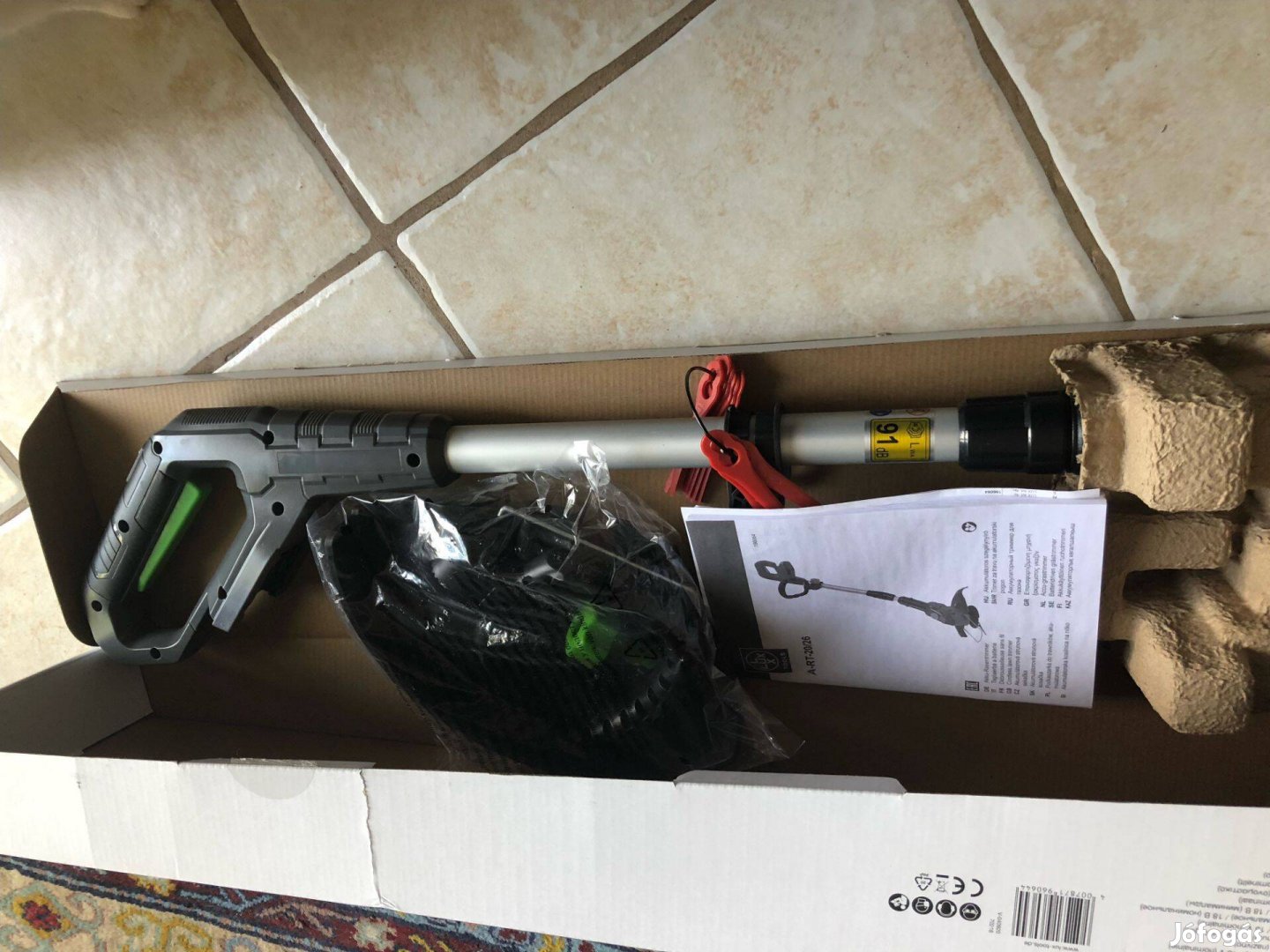 Akkumulátoros fűkasza akku töltő nélkül új